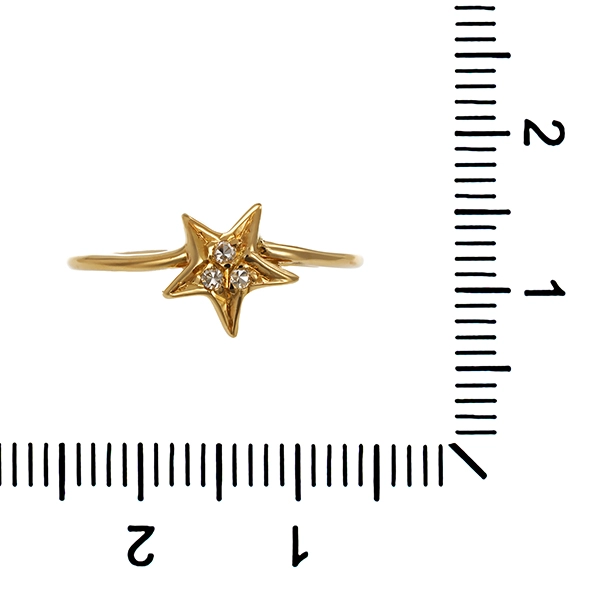 Diamantring, 18K, Gelbgold, Diamanten