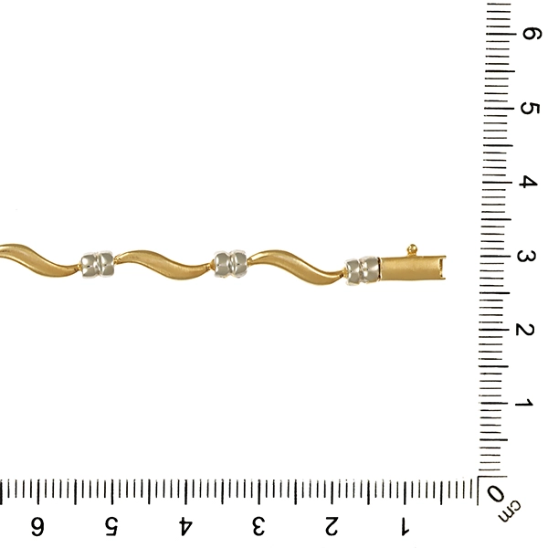 Armband, 14K, Gelb-/Weißgold