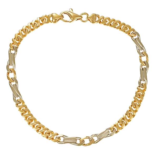 Armband, 14K, Gelb-/Weißgold