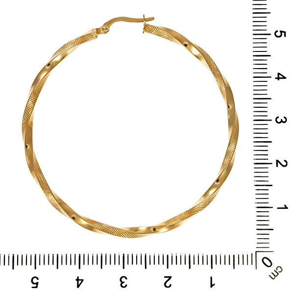 Creolen, 14K, Gelbgold