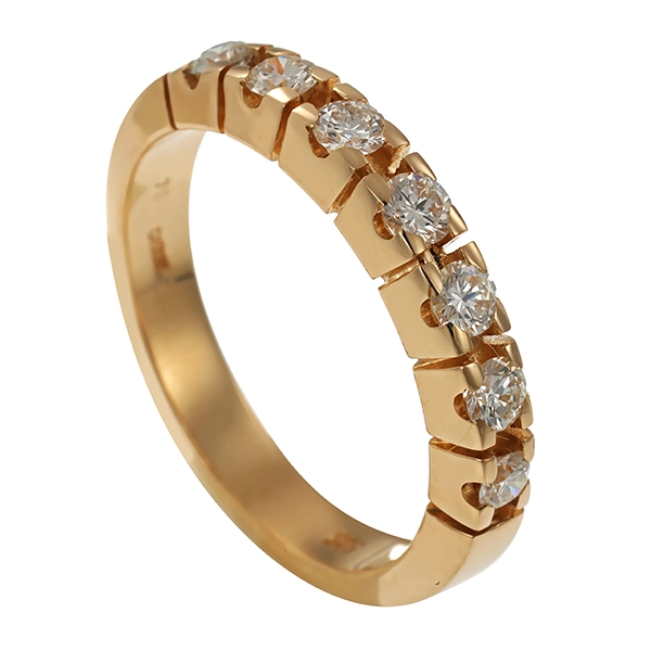 Diamantring, 14K, Gelbgold, Brillanten 0,56 ct, Christ