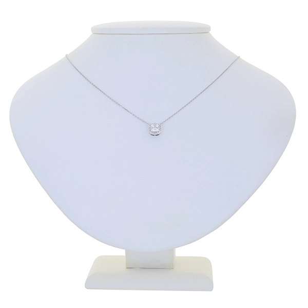 Collier, 18K, Weißgold, Brillanten 0,40 ct