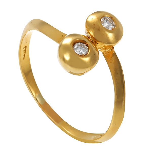 Ring, 18K, Gelbgold, Brillant