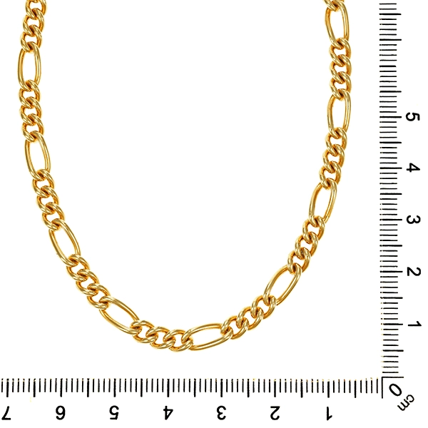 Kette, 14K, Gelbgold, Figaro-
