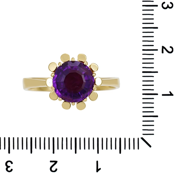 Ring, 14K, Gelbgold, Amethyst
