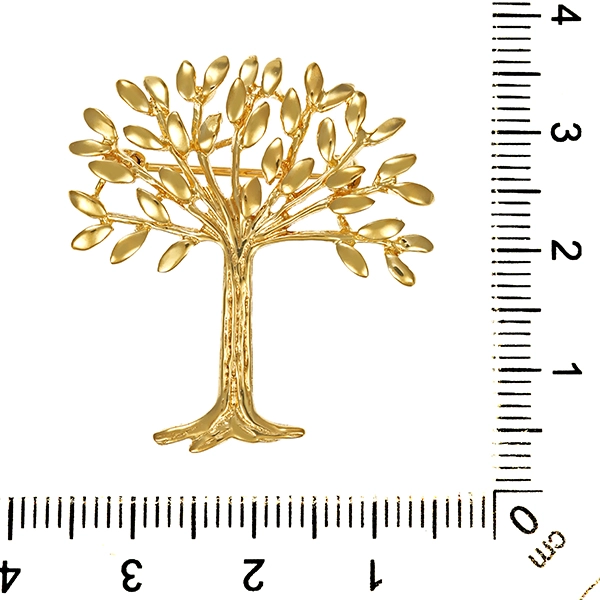 Brosche, 8K, Gelbgold