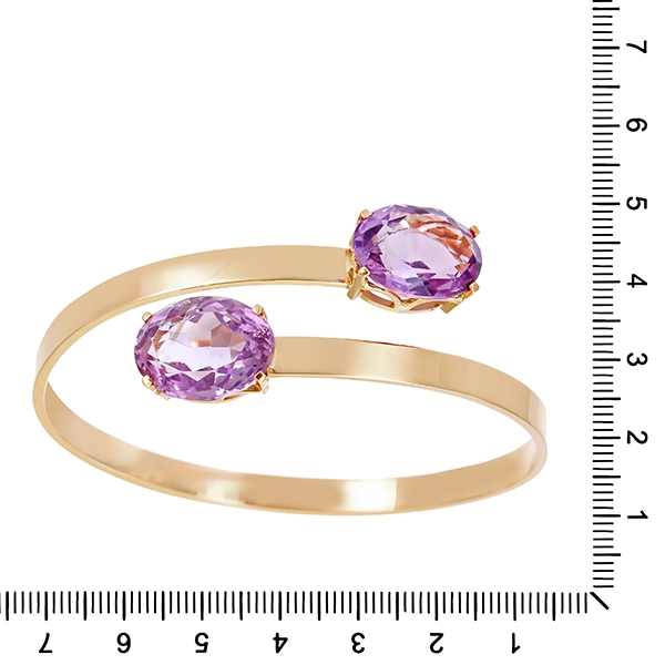 Armreif, 18K, Gelbgold, Amethyst