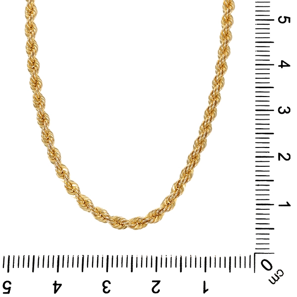 Collierkette, 14K, Gelbgold, Kordel-
