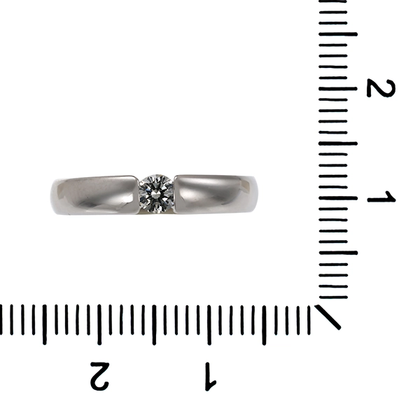 Brillantring, 18K, Weißgold, 0,15ct