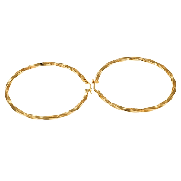 Creolen, 14K, Gelbgold