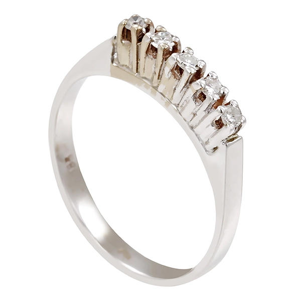 Diamantring, 14K, Weißgold