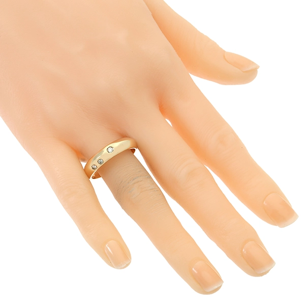 Diamantring, 14K, Gelb-/Weißgold, Brillanten