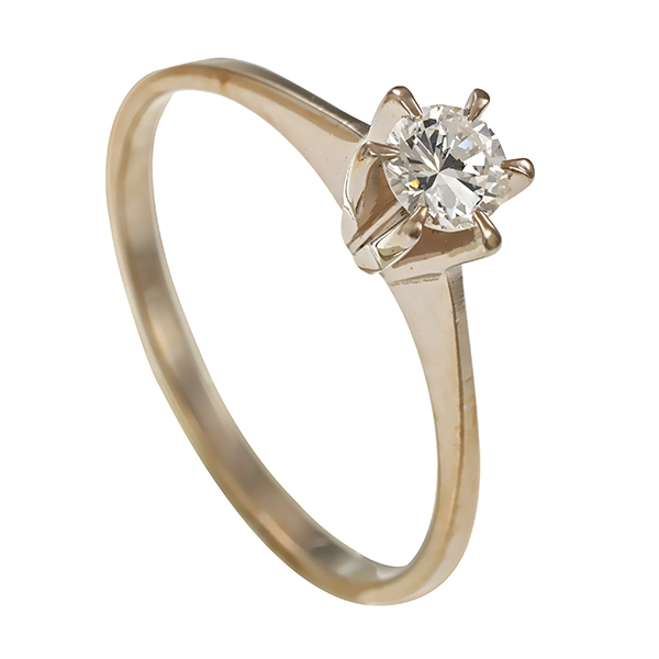 Brillantring, 18K, Weißgold, 0,20ct