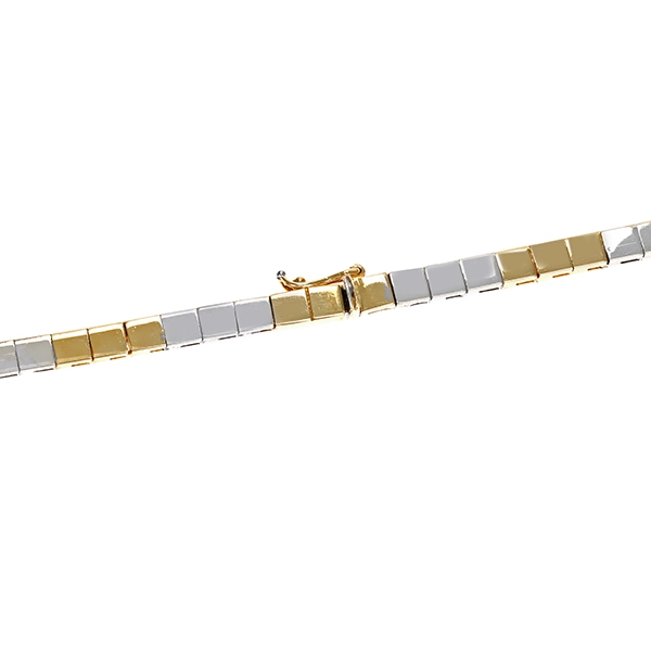 Collier, 14K, Gebl-/Weißgold, Rubin, Brillant