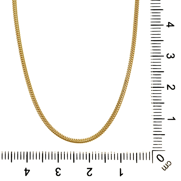 Collierkette, 14K, Gelbgold, Schlangen-