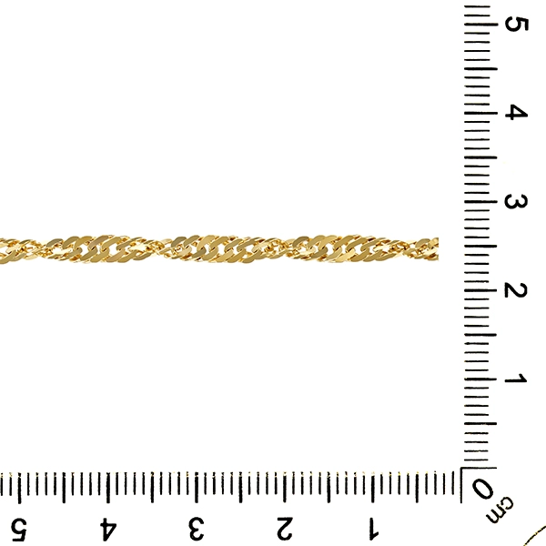 Armband, 14K, Gelbgold, Singapur