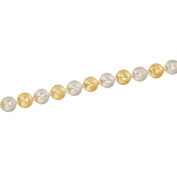 Armband, 14K,  Gelb-/Weißgold