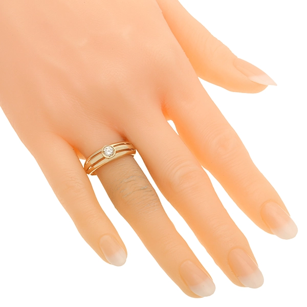 Diamantring, 14K, Gelbgold, Brillant 0,30 ct