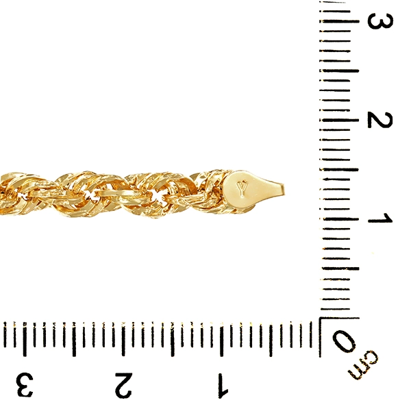 Armband, 14K, Gelbgold, Kordel-