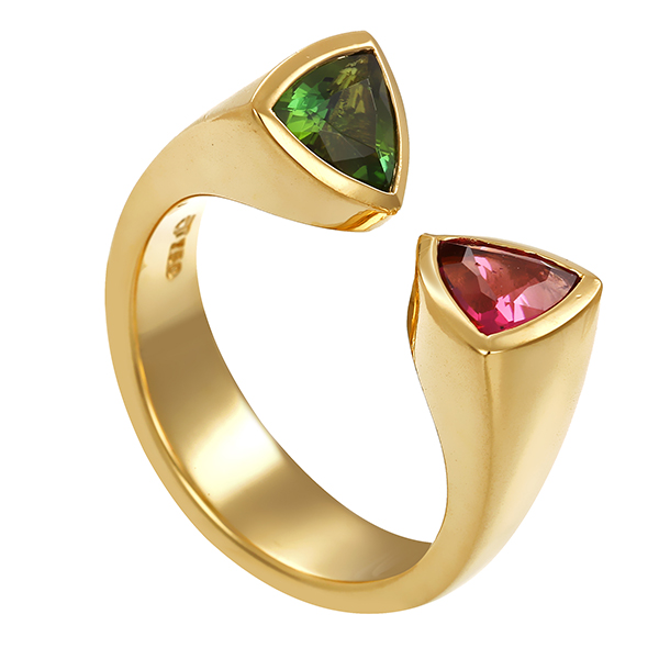 Ring, 18K, Gelbgold, Turmalin