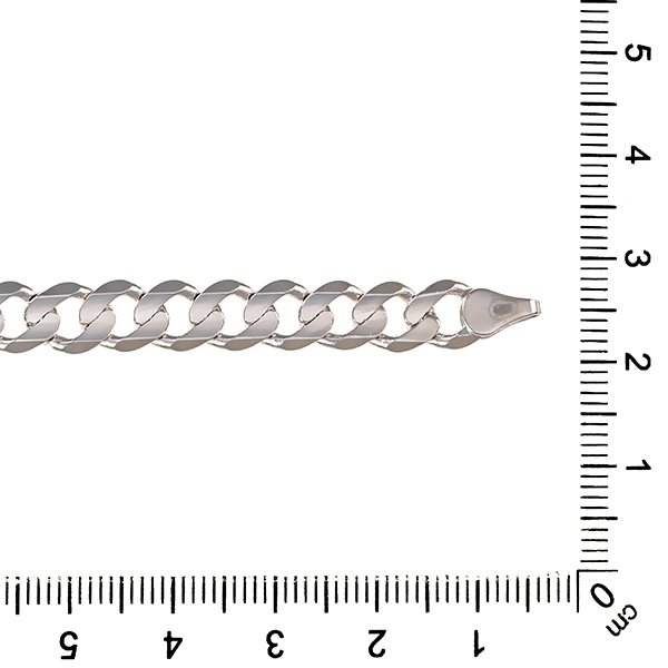 Armband, 14K, Weißgold, Panzer-