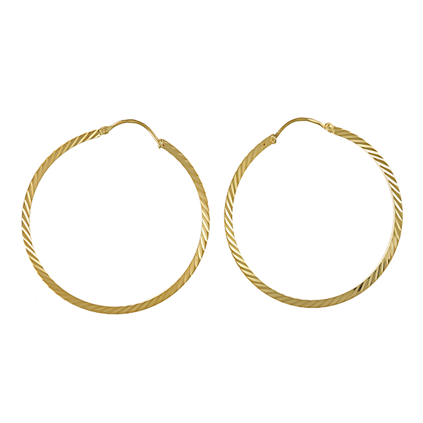 Creolen, 14K, Gelbgold
