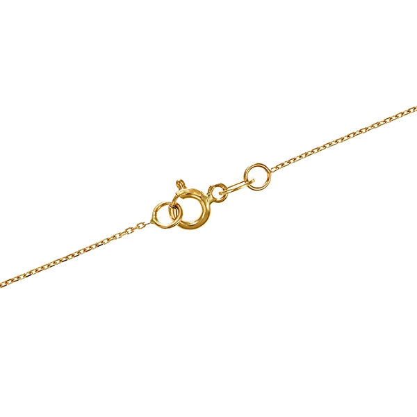 Collier, 14K, Gelbgold, Zirkonia, Türkis