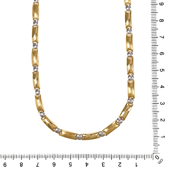 Collier, 14K, Gelb-/Weißgold