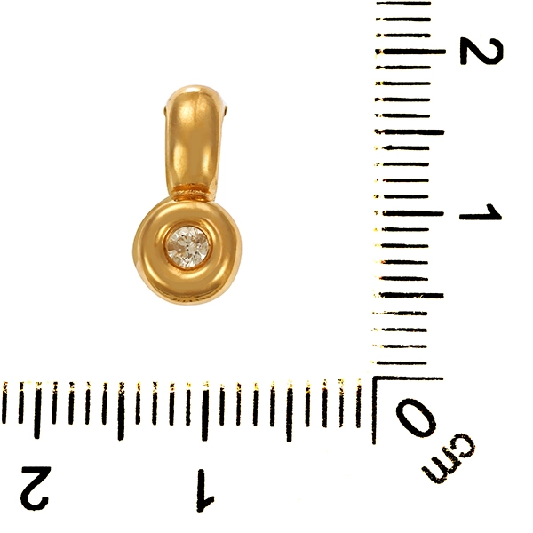 Anhänger, 14K, Gelbgold, Brillant