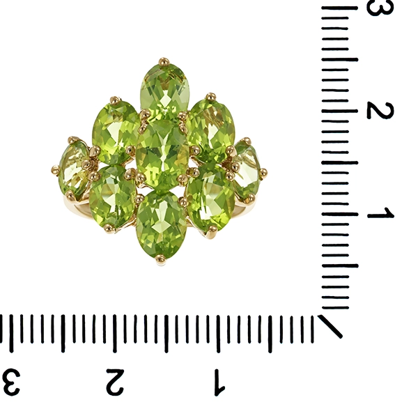 Ring, 8K, Gelbgold, Peridot