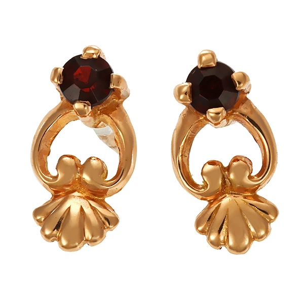 Ohrstecker, 14K, Gelbgold, Granat