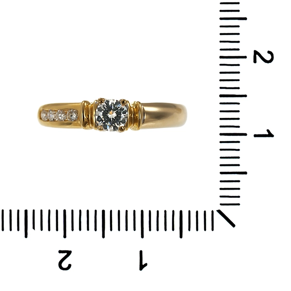 Ring, 18K, Gelbgold, Brillanten