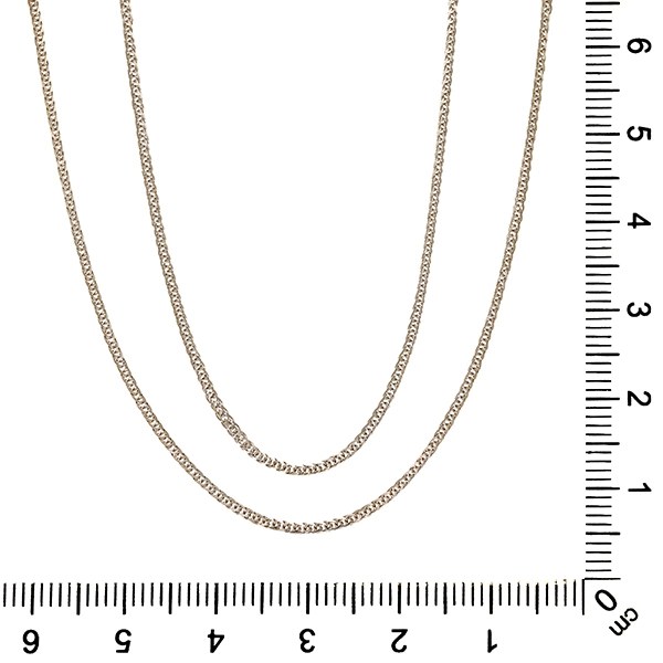 Kette, 18K, Weißgold