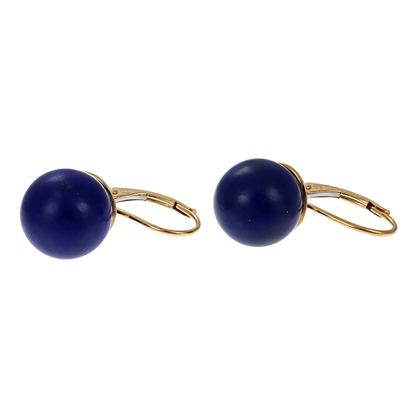 Ohrhänger, 8K, Gelbgold, Lapis