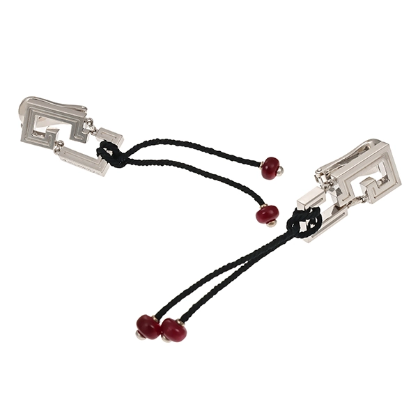 Clipstecker, 18K, Weißgold, Rubine