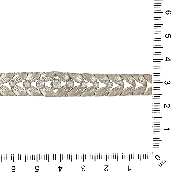 Armband, 18K, Weißgold, Brillant