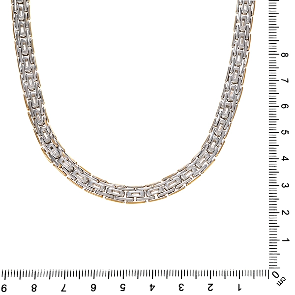 Collier, 18K, Gelb-/Weißgold, Diamanten 2,24 ct