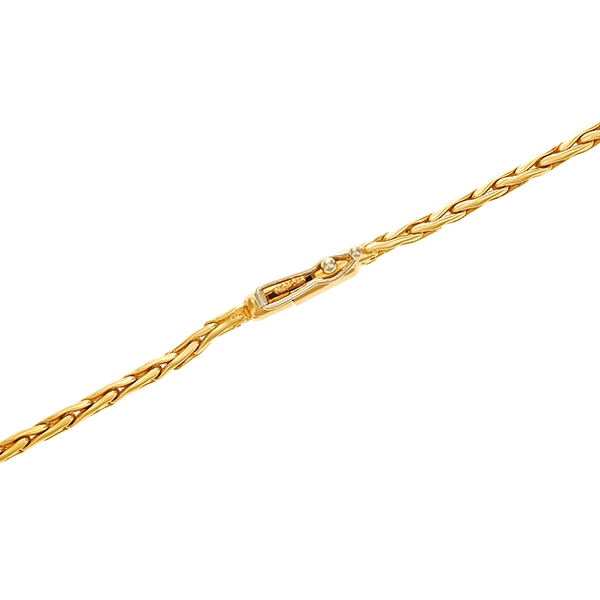 Collier, 18K, Gelb-/Weißgold, Brillanten 0,85 ct