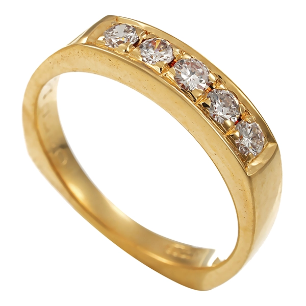 Diamantring, 14K, Gelbgold, Brillanten 0,25 ct
