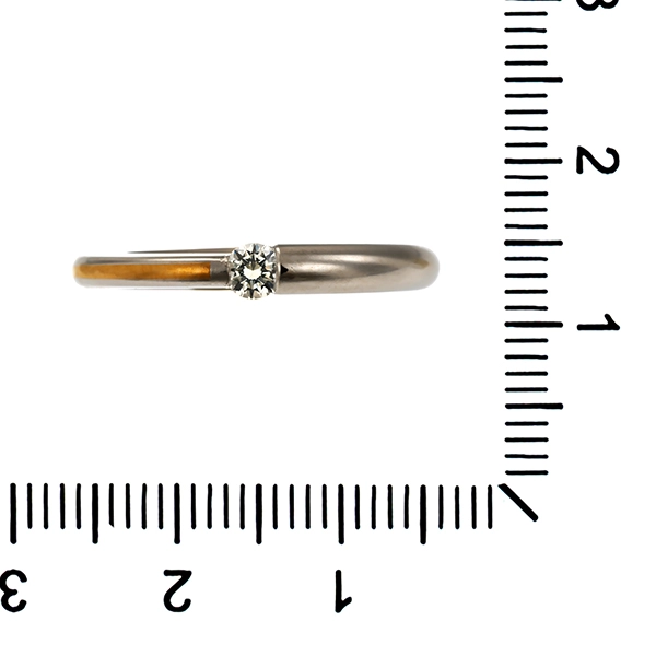 Diamantring, Pt950, Platin, Brillant 0,13 ct