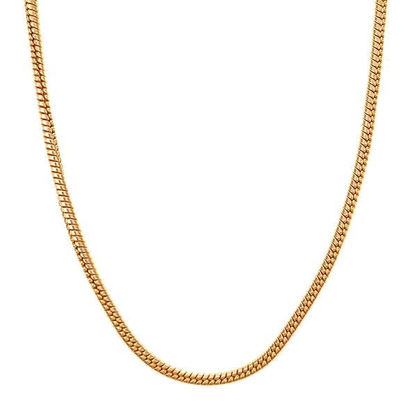 Collierkette, 14K, Gelbgold, Schlangen-
