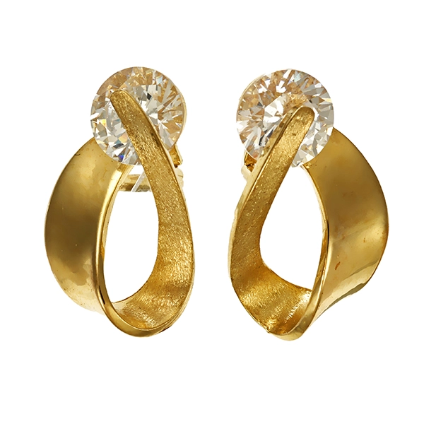 Ohrstecker, 8K, Gelbgold, Zirkonia
