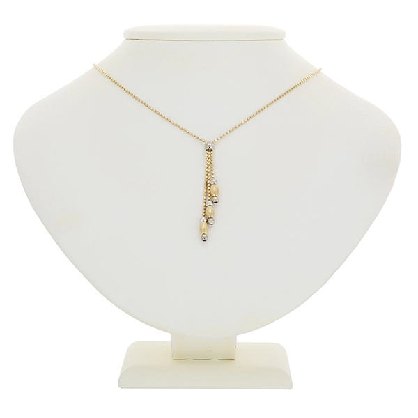 Collier, 14K, Gelb/Weißgold