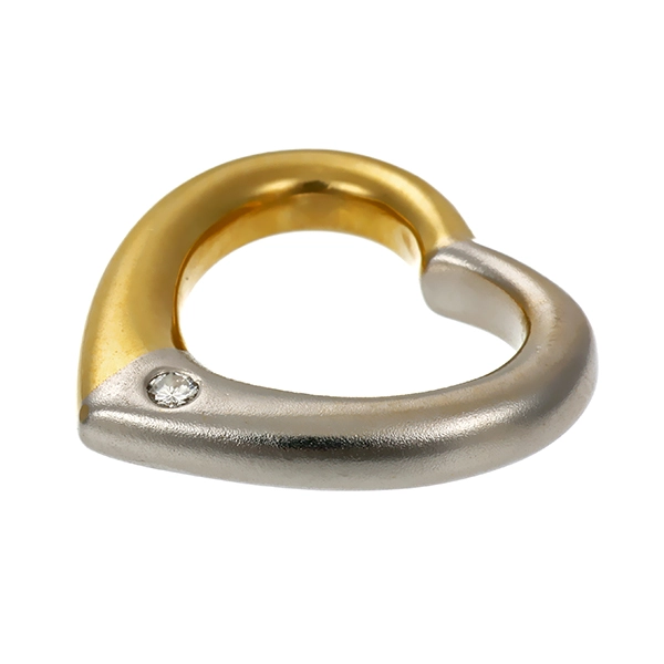 Anhänger, 14K, Gelb-/Weißgold, Brillant, Christ