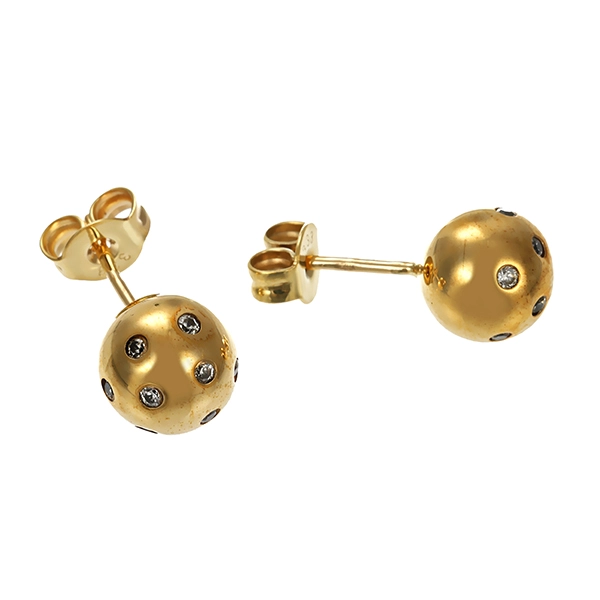 Ohrstecker, 8K, Gelbgold, Zirkonia