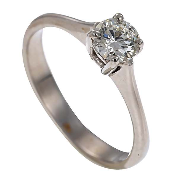 Diamantring, 18K, Weißgold, Brillant 0,39 ct
