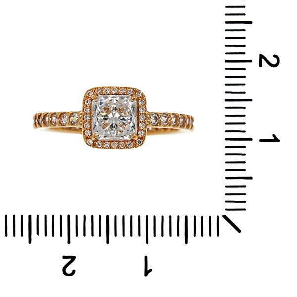 Ring, 14K, Gelbgold, Zirkonia, Pandora