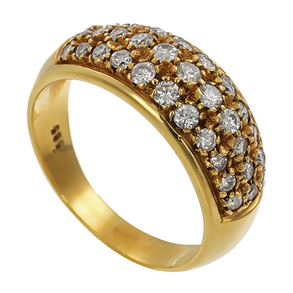 Brillantring, 14K, Gelbgold