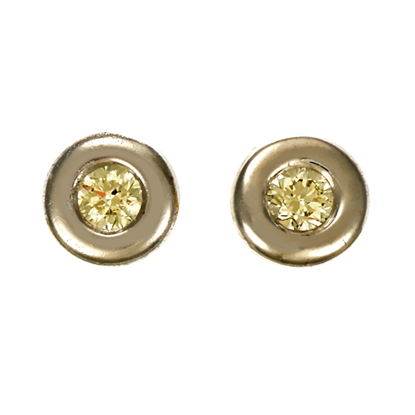 Ohrstecker, 14K, Weißgold, Brillanten