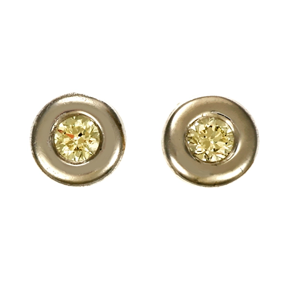 Ohrstecker, 14K, Weißgold, Brillanten